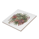 Carreau Bouquet Succulent Vert Rose (Côté)