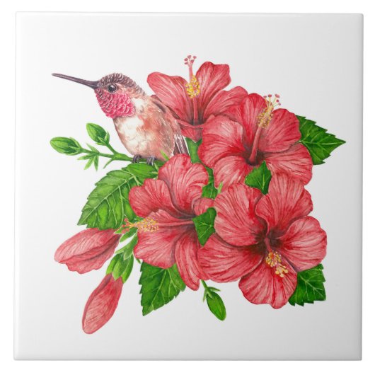 Carreau Bouquet tropical (Devant)