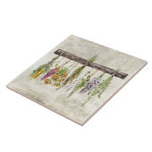 Carreau Bouquets de fleurs sauvages rustiques séchées  (Côté)