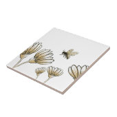 Carreau bourdonnement de fleurs (Côté)