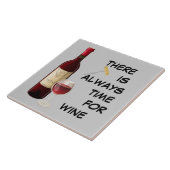 Carreau Bouteille et verre de vin Animée (Côté)