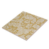Carreau Bouton de célibataire en or de William Morris Flor (Côté)