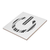 Carreau BOUTON DE PUISSANCE CODE BARRE Conception de motif (Côté)