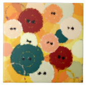 Carreau Boutons de couleur en gras mosaïque (Devant)