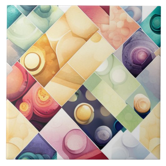 Carreau Boutons géométriques (Devant)