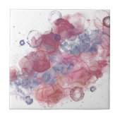 Carreau Bouts d'encre d'alcool rose (Devant)