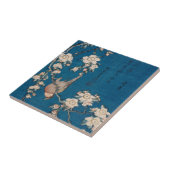 Carreau Bouvreuil sur une branche pleurante de cerise par (Côté)