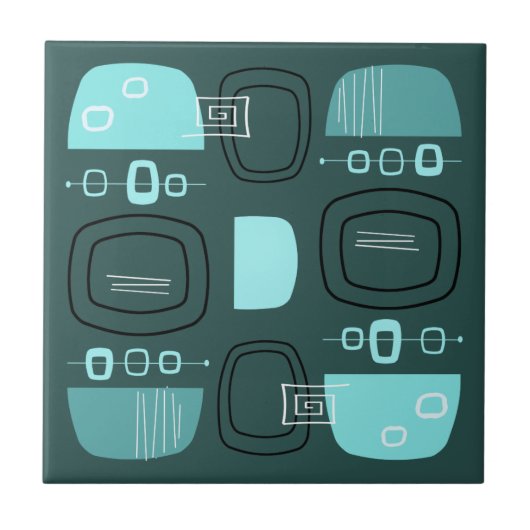 Carreau Bowles et pierres modernes du milieu du siècle Tur (Devant)