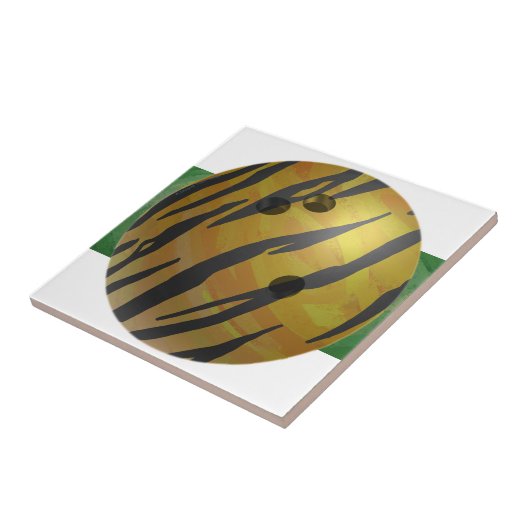 Carreau Bowling Ball Tiger Jaune (Côté)