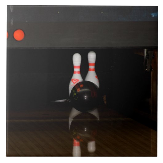 Carreau Bowling Spare en céramique (Devant)