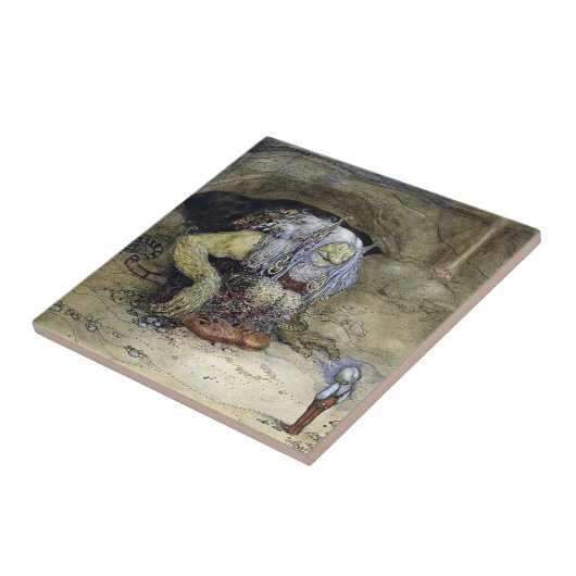 Carreau "Boy with Troll" de John Bauer (Côté)