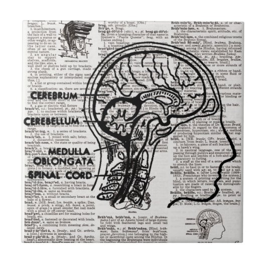 Carreau Brain Dictionary Art (Devant)
