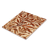 Carreau Branche, brun et beige de saule de William Morris (Côté)