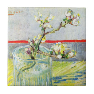 Carreau Branche d'amandier en fleurs par Vincent van Gogh