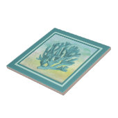 Carreau Branche de corail turquoise foncé (Côté)
