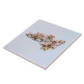 Carreau Branche de Dogwood rose (Côté)