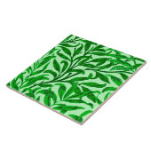 Carreau Branche de saule de William Morris, vert vert (Côté)