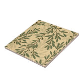 Carreau Branche d'olivier vert Feuilles méditerranéens HD (Côté)