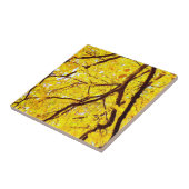 Carreau Branches d'automne - jaune or (Côté)