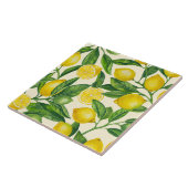 Carreau Branches de citron vert et jaune (Côté)