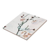 Carreau Branches de prune avec l'art d'Asiatique d'Ukiyo-e (Côté)