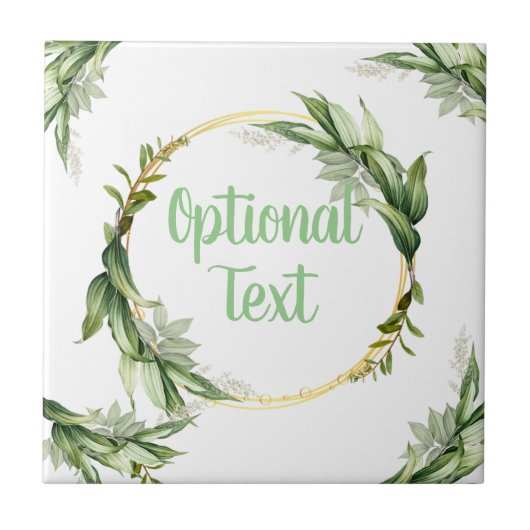 Carreau Branches d'olivier en fleurs  (Devant)