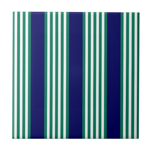 Carreau Brayures blanches et vertes motif avec bleu marine (Devant)