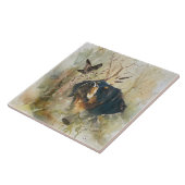 Carreau Bretagne Espagnol et bécasse (Côté)