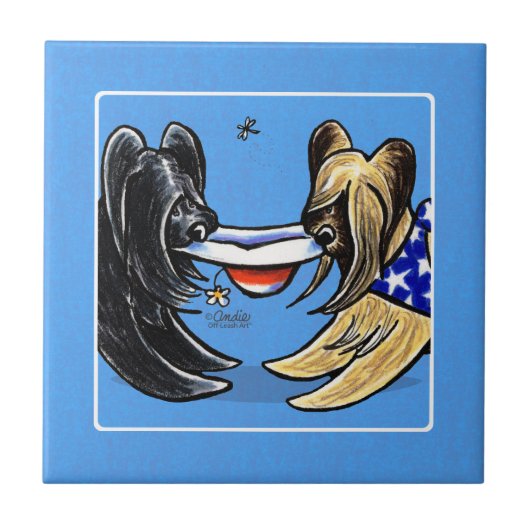 Carreau Briard Mad Hatters Off-Leash Art™ (Devant)