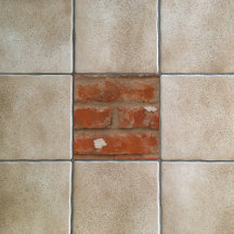 Brick Rouge vintage Et Mortier Gris