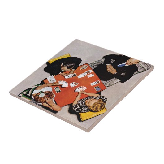 Carreau Bridge Game par Norman Rockwell (Côté)