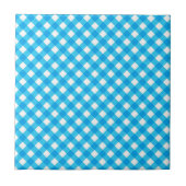 Carreau Bright Blue Gingham Pattern (Devant)