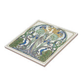 Carreau Bright Nouveau Muse & Peacocks Pat#2 ID1193 (Côté)