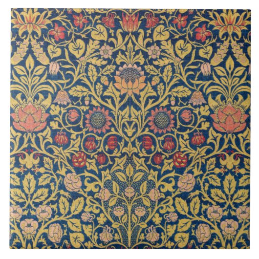 Carreau Bright Violet and Columbine (par William Morris) (Devant)