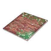 Carreau Brique Rustique Avec Floral (Côté)