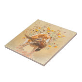 Carreau Brittany Spaniel, Chasse Pheasant Coffee Mug T-Sh (Côté)