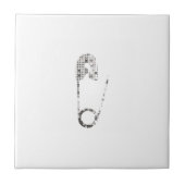 Carreau broches de sécurité argent (Devant)