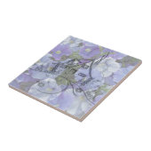 Carreau Broderie de cottage et Petunias (Côté)