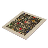 Carreau Broderie de Vyshyvanka d'Ukrainien (Côté)