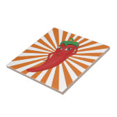 Carreau Broderie Red Hot Pepper Diva Faux (Côté)