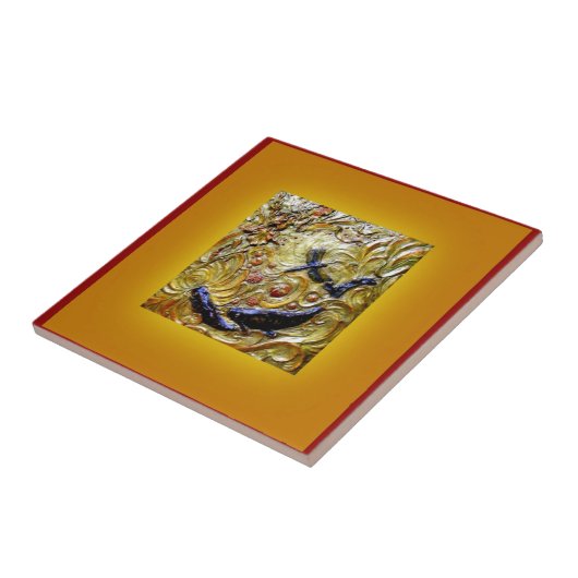 Carreau Bronze de Nouveau d'art de libellule par Sharles (Côté)