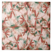 Carreau Bronze Dragonflies Green Splash (Devant)