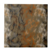 Carreau Bronze et marbre de cuivre Abstrait (Devant)