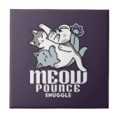 Carreau Brosse à lait - Chats à couchage mignon (Devant)