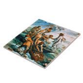 Carreau Brouillon Miraculeux de poissons (Côté)