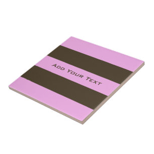 Carreau Brown blanc rose et chocolat par STaylor