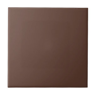 Carreau Brown de chocolat riche couleur solide neutre impr
