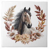 Carreau Brown Grulla Horse Vague d'automne (Devant)