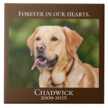 Brown moderne Ajouter photo Pet Memorial