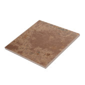 Carreau Brownstone vintage rustique impression simple rust (Côté)